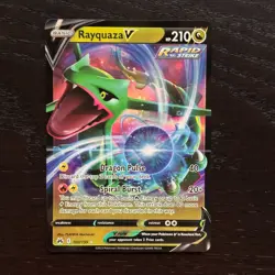 Rayquaza V 100/159 Pokemon Crown Zenith Sword & Shield Ultra Rare Holo NM - Image 1