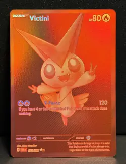 Pokemon TCG Victini Red Full Art Holo 171/086 Black Bolt NM/MT English - Image 1
