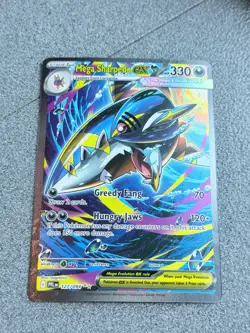 Pokemon Phantasmal Flames PFL EN Mega Sharpedo ex 127/094 94 SIR *Top Off Center - Image 1