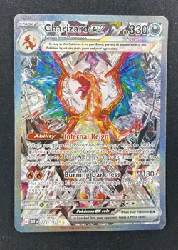 Charizard ex 223/197 SIR - Pokemon S&V Obsidian Flames LP+/NM - Image 1