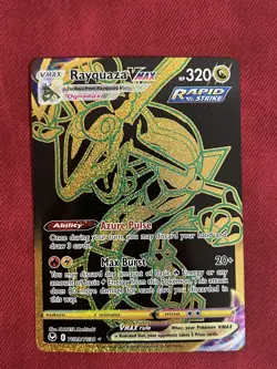 Pokemon Rayquaza VMAX Secret Rare Full Art Holo 320HP TG29/TG30 Silver Tempest - Image 1