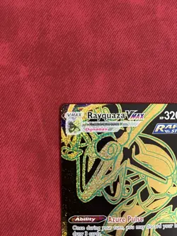 Pokemon Rayquaza VMAX Secret Rare Full Art Holo 320HP TG29/TG30 Silver Tempest - Image 2