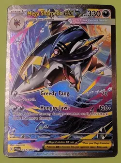 Pokemon Phantasmal Flames Special Illustration Rare Mega Sharpedo Ex 127/094 - Image 1