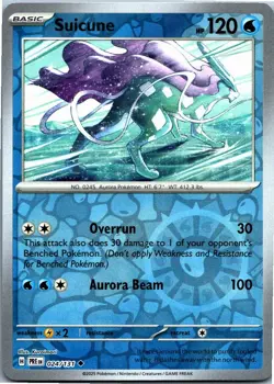 Suicune Reverse Holo Pokemon Prismatic Evolutions 024/131 NM - Image 1