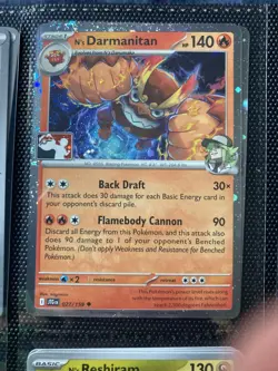 N’s Darmanitan 027/159 Cosmos Holo Pokemon Play! Prize Pack Play Stamp Series 7 - Image 1
