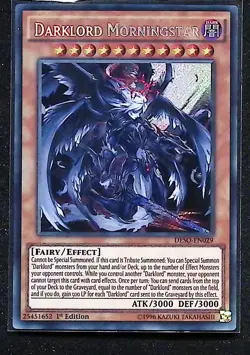 Darklord Morningstar - DESO-EN029 - Secret Rare - 1st Edition Yugioh - Image 1