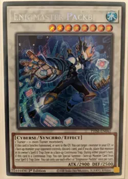 YuGiOh Enigmaster Packbit Secret Rare 1st Edition PHNI-EN042 - Image 1