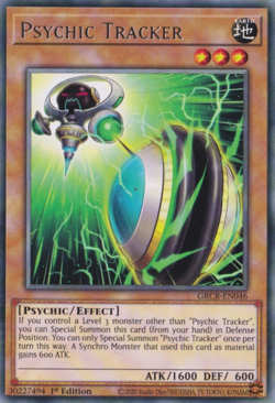 x3 Psychic Tracker GRCR-EN046 Rare Yugioh - Image 1