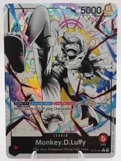 ONE PIECE - Gear 5 Luffy (Leader Parallel) [AR] ST21-001 - Image 1