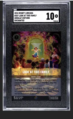 Disney Lorcana Look At This Family Encanto Enchanted Graded SGC 10 Gem Mint #207 - Image 1