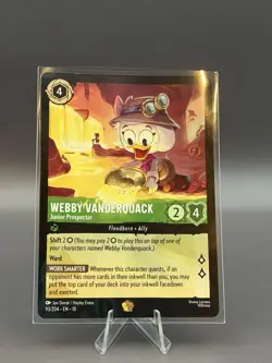 Disney Lorcana Webby Vanderquack-Junior Prospector 93/204 ( see description) - Image 1