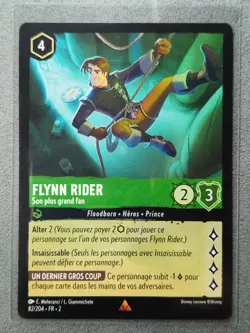 Carte LORCANA FR - Chapitre 2 82/204 Flynn Rider - Rare non Foil Neuf - Image 1