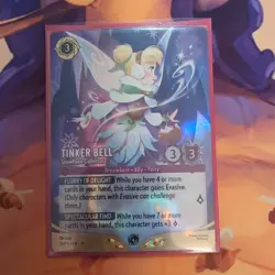 Disney Lorcana TCG Tinker Bell Snowflake Collector Set Championship Foil Card - Image 1