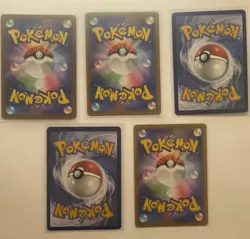 Pokemon V Card Collection Set - 5 Holo Rare V Cards - Japanese and English - Image 2