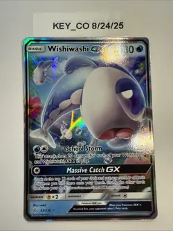 Pokemon TCG Wishiwashi GX Holo Ultra Rare Card Cosmic Eclipse 63/236 NM - Image 1