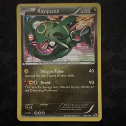 Pokemon TCG Rayquaza Legendary Treasures Holo Rare Basic Dragon 93/113 HP 120 - Image 1