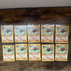 Lot of 10 Kabuto Fossil (50/62) 1st Edition (LP) Pokemon TCG - Image 1