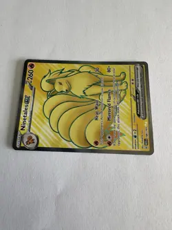 Ninetales EX 186/165 Ultra Rare Full Art Pokemon TCG MEW V 260 HP - Image 3