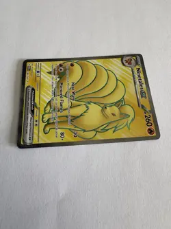 Ninetales EX 186/165 Ultra Rare Full Art Pokemon TCG MEW V 260 HP - Image 4