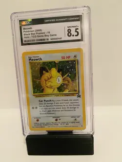 CGC 8.5 Near Mint/Mint + (2000) Pokemon Meowth Holo Black Star Promo - Image 2