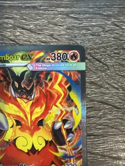 Mega Emboar ex 273/217 SIR Secret Rare Pokemon Ascended Heroes MINT Pack Fresh - Image 2
