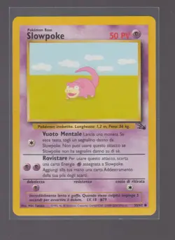 SLOWPOKE 55/62 COMMON FOSSIL POKEMON UNLIMITED NEAR MINT - Image 1
