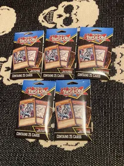 Yu-Gi-Oh! TCG 5 Mystery Packs 25 Cards 5 Guaranteed Rares Sealed - Image 1