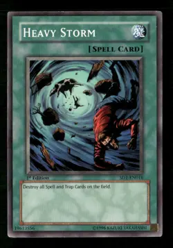 Heavy Storm #SD1-EN016 Yugioh 1st Edition - Image 1
