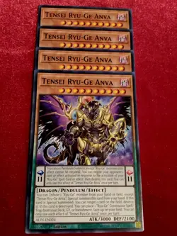 Yu-Gi-Oh! (x4) Tensei Ryu-Ge Anva ALIN-EN024 1st Edition Play-Set Unplayed Mint+ - Image 1