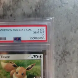 2025 POKEMON HOLIDAY CALENDAR #133 EEVEE PSA 10 - Image 3