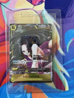 One Piece Boa Hancock Pre Release Event Winner P-115 Sealed Holo Stamp OP-15 - Image 1