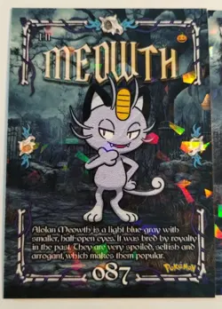 Meowth Persian X2 Cards Prisma Trick Or Treat Halloween Cracked Ice Holo - Image 3
