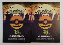 Meowth Persian X2 Cards Prisma Trick Or Treat Halloween Cracked Ice Holo - Image 5