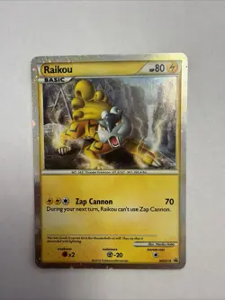 Raikou HGSS19 Holo Promo Pokemon Card Black Star Rare NM - Image 1