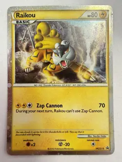 Raikou HGSS19 Holo Promo Pokemon Card Black Star Rare NM - Image 2
