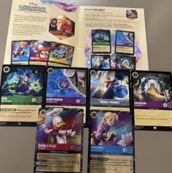 Disney Lorcana Magical Places- Rapunzel & Donald Duck EPCOT Promo Cards SET - Image 1
