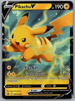Pikachu V SWSH063 | Sword & Shield Promo Cards | NM-Mint - Image 1