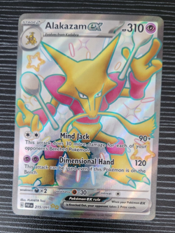 Alakazam EX 215/091- Shiny Ultra Rare Card- Paldean Fates- Pokemon - Image 2