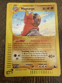 Magcargo H17/H32 Skyridge Holo 2003 Pokemon Card E-Reader Rare MP/LP- WOTC - Image 1
