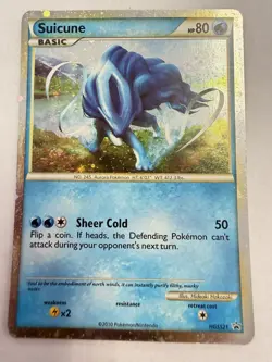 Suicune HGSS21 Holo Promo Pokemon Card Black Star Rare NM - Image 2