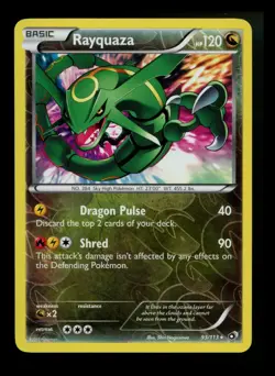 Rayquaza 93/113 Legendary Treasures 2013 Reverse Holo Rare Pokemon Card TCG - Image 1
