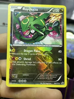 Rayquaza 93/113 Legendary Treasures 2013 Reverse Holo Rare Pokemon Card TCG - Image 3
