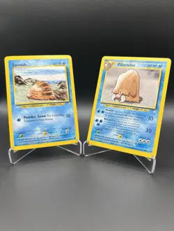 Swinub 79/111 & Piloswine 44/111 Pokemon Card Lot | Neo Genesis Set | NM/LP - Image 1