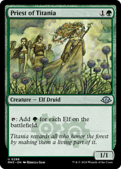 Priest of Titania (REGULAR) x1 - MTG Modern Horizons 3 MH3 #286 - Image 1