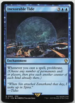 Inexorable Tide 265 Rare Commander: FINAL FANTASY NM MTG - Image 1