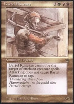 [1x] Bartel Runeaxe Near Mint, English Legends MTG Magic - Image 1