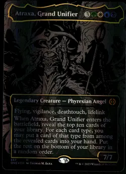 1x Foil Atraxa, Grand Unifier (Oil Slick Raised Foil) - Phyrexia: All Will Be On - Image 1
