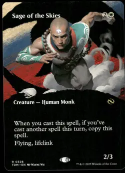 1x Sage of the Skies (Borderless) - Tarkir: Dragonstorm - NM - MTG - Image 1