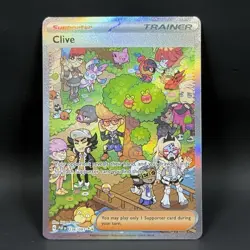 Pokemon Clive 236/091 NM Special Illustration Rare Paldean Fates - Image 1