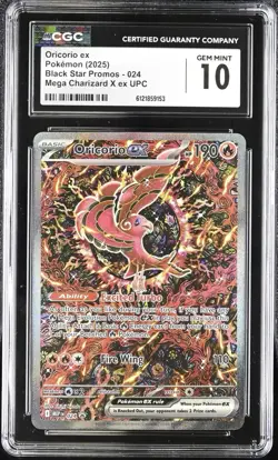 2025 Pokemon Black Star Promos Oricorio ex #024 CGC 10 GEM MINT - Image 1